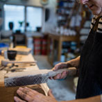 Patricia Shone in her studio 2018